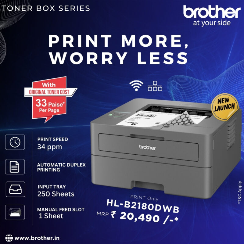 2180 Brother HL-B2180DWB - Cost Effective Single Function Printer with ...