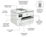 HP OfficeJet Pro 9730e A3 Colour All-in-One Printer | 34 ppm | Wi-Fi | Auto Duplex - Image 2